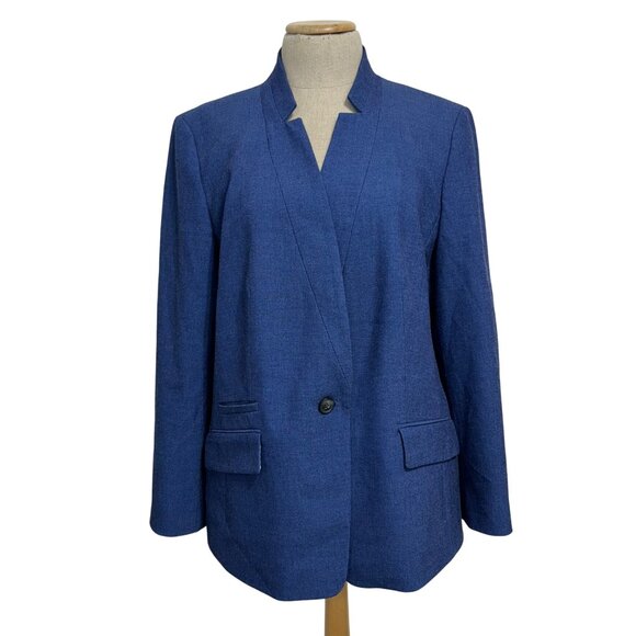 Talbots Women's Blue Blazer Size 14 - Picture 1 of 11